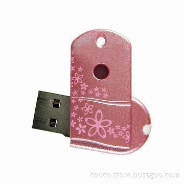 Swivel USB Flash Disk with 1 to 256GB Capacity, High-reading and Writing Speed